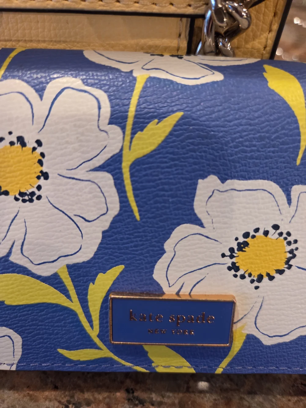 kate spade Yellow Leather Chain Shoulder Bag And Wallett